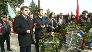 Gəncədə Vətən müharibəsi şəhidlərinin  xatirəsi anıldı -       FOTO — foto 1