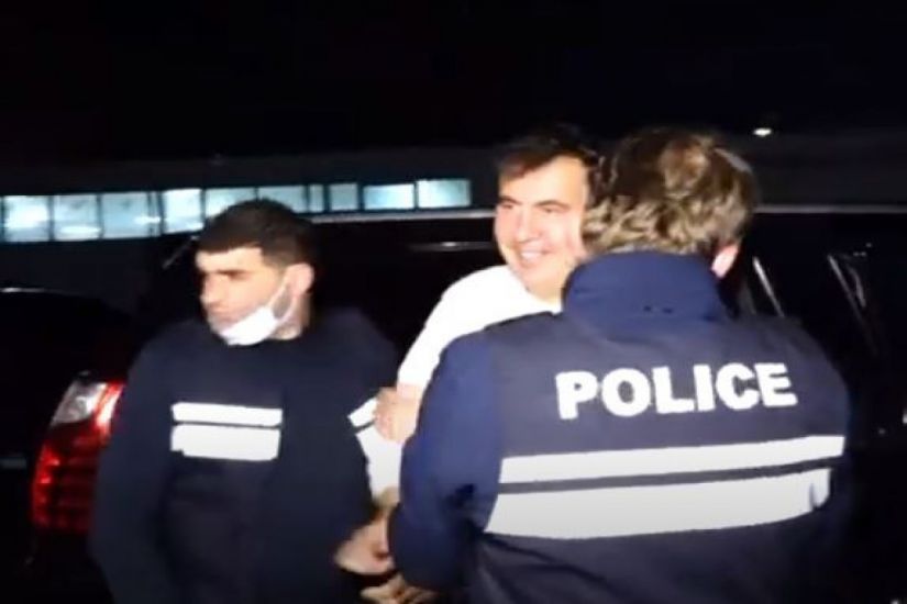 Gürcüstan DİN Mixeil Saakaşvilinin həbsinin video görüntülərini yaydı -     VİDEO