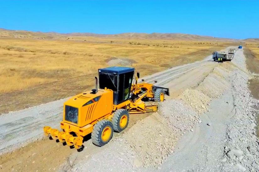 Talış-Tapqaraqoyunlu-Qaşaltı-Naftalan yolunda genişmiqyaslı tikinti işləri aparılır