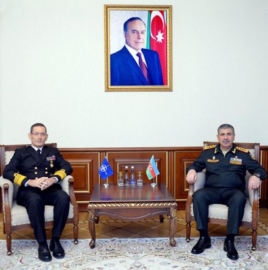 Zakir Həsənov NATO Müttəfiq Qüvvələrinin Əməliyyat Komandanlığının Tərəfdaşlıq İdarəsinin rəisi ilə görüşdü