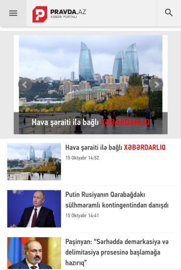 "Pravda.az" xəbər portalında texniki problem yaranıb