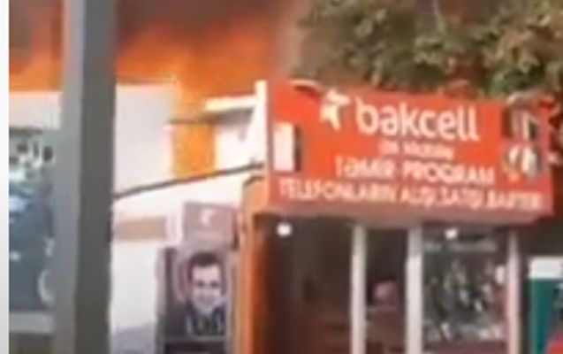 Dünənki yanğından təkcə Polad Həşimovun şəklini çıxartdı -        VİDEO