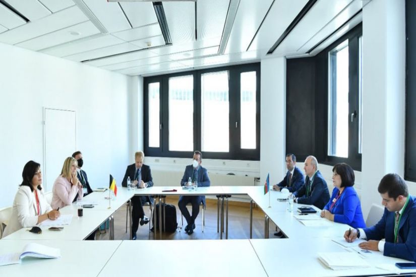 Sahibə Qafarova Belçika Krallığı Federal Assambleyasının Nümayəndələr palatasının sədri və Senatın sədri ilə görüşdü