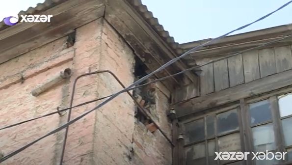 Bakıda məhşur kəşfiyyatçının bir vaxtlar yaşadığı bina qəzalı vəziyyətdədir -        VİDEO