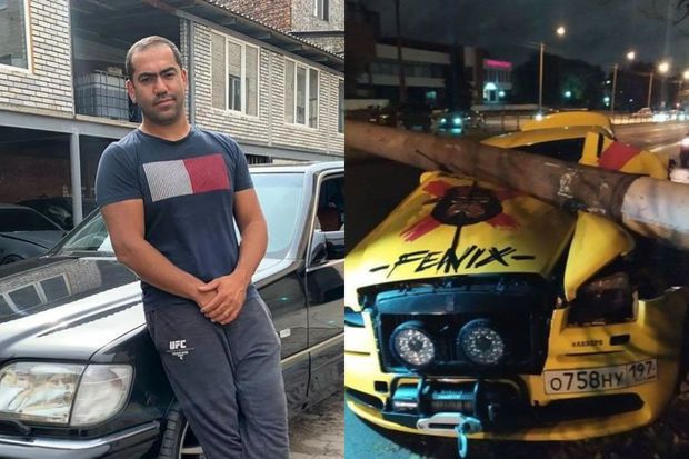 Azərbaycanlı oliqarxın qohumuna məxsus “Rolls-Royce” markalı avtomobil qəzaya düşdü