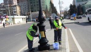 Bakının 545 küçəsi yuyuldu — foto 3