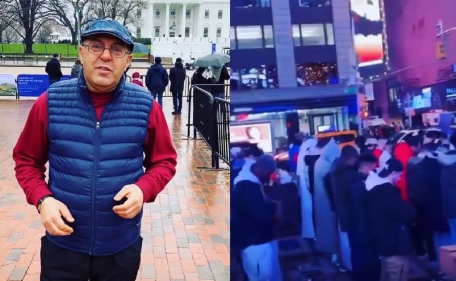 Elarizin Amerikadan paylaşdığı video maraq oyatdı