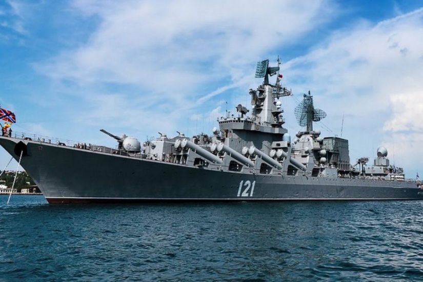 Rusiya MN: “Moskva” raket kreyseri batıb