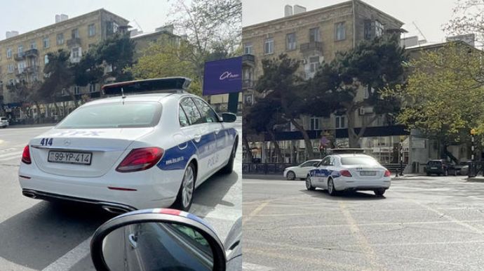 Bakıda yolayrıcını keçən DYP əməkdaşı qaydaları dəfələrlə heçə saydı