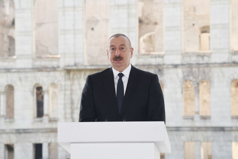 Prezident Şükürbəyli–Cəbrayıl–Hadrut avtomobil yolunun Şükürbəyli–Cəbrayıl hissəsinin açılışında iştirak etdi