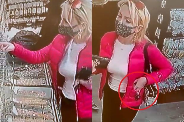 Bakıda qadın mağazadan oğurluq etdi -       ANBAAN VİDEO