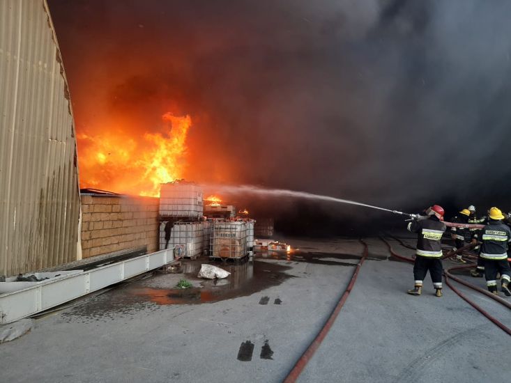 FHN Sumqayıtda baş verən yanğınla bağlı məlumat yaydı