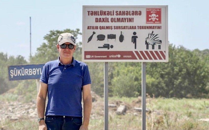 Böyük Britaniyanın Azərbaycandakı səfiri Ceyms Şarp azad olunmuş ərazilərə səfər etdi