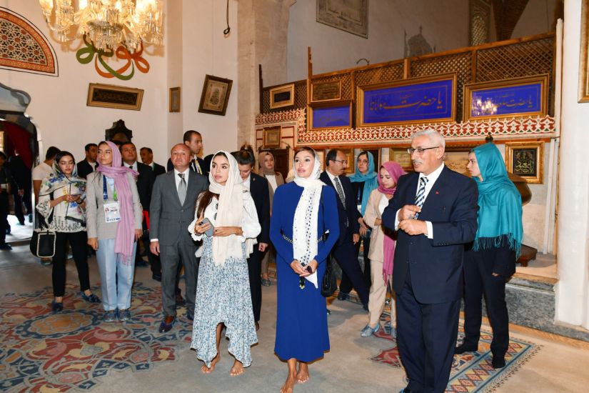Mehriban Əliyeva və Leyla Əliyeva Konyada Mövlanə muzeyini ziyarət ediblər