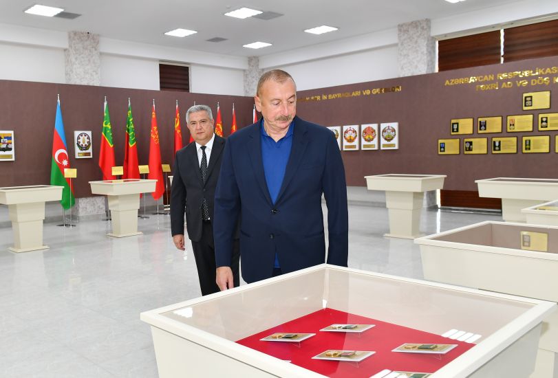 Prezident Ağsuda Gənc Sənətkarlar Mərkəzinin və Dövlət Rəmzləri Muzeyinin açılışında iştirak etdi -     YENİLƏNDİ