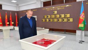 Prezident Ağsuda Gənc Sənətkarlar Mərkəzinin və Dövlət Rəmzləri Muzeyinin açılışında iştirak etdi -     YENİLƏNDİ — foto 6