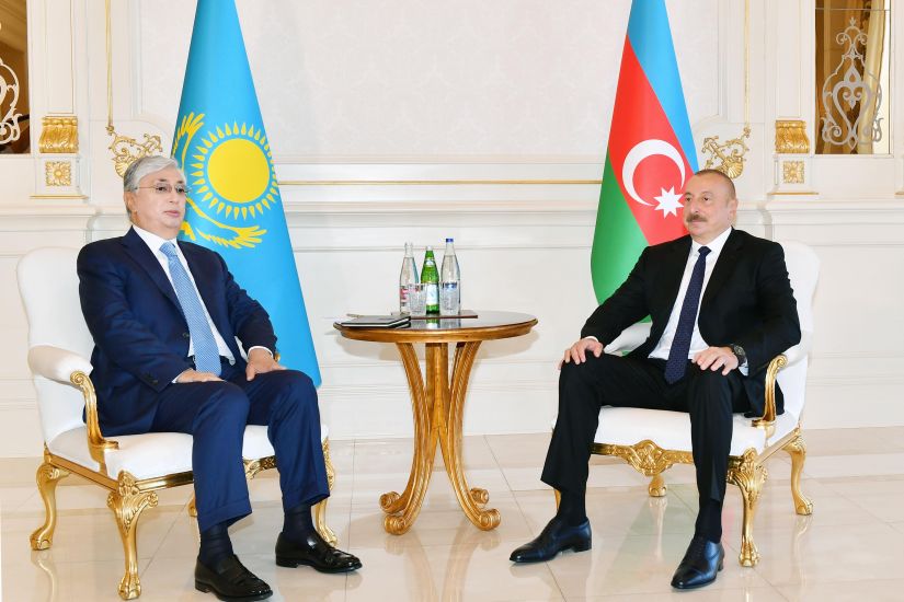 Azərbaycan və Qazaxıstan prezidentlərinin təkbətək görüşü olub