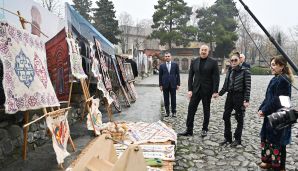 Prezident “Yuxarı Baş” Milli Tarix-Memarlıq Qoruğunda təmir-bərpa işləri ilə tanış oldu -   YENİLƏNDİ - FOTOLAR — foto 1