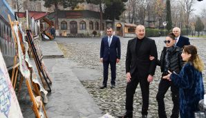 Prezident “Yuxarı Baş” Milli Tarix-Memarlıq Qoruğunda təmir-bərpa işləri ilə tanış oldu -   YENİLƏNDİ - FOTOLAR — foto 12
