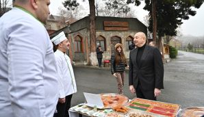 Prezident “Yuxarı Baş” Milli Tarix-Memarlıq Qoruğunda təmir-bərpa işləri ilə tanış oldu -   YENİLƏNDİ - FOTOLAR — foto 8