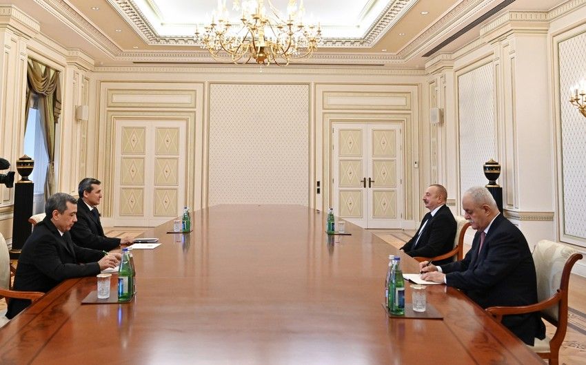 İlham Əliyev Türkmənistanın Baş nazirinin müavinini qəbul etdi