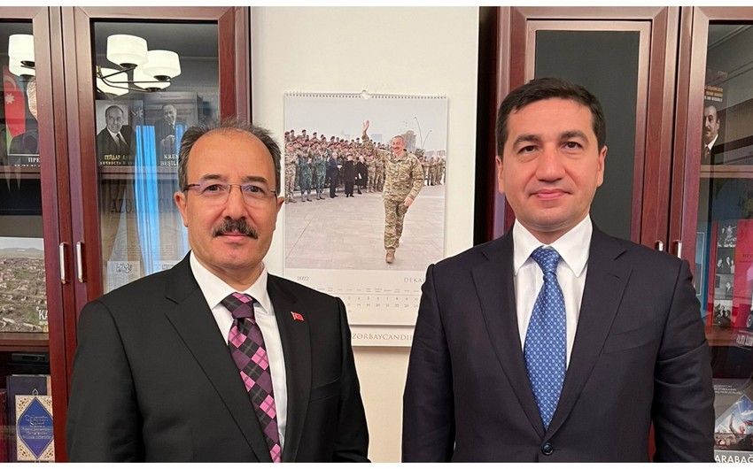 Cahit Bağçı və Hikmət Hacıyev arasında görüş olub