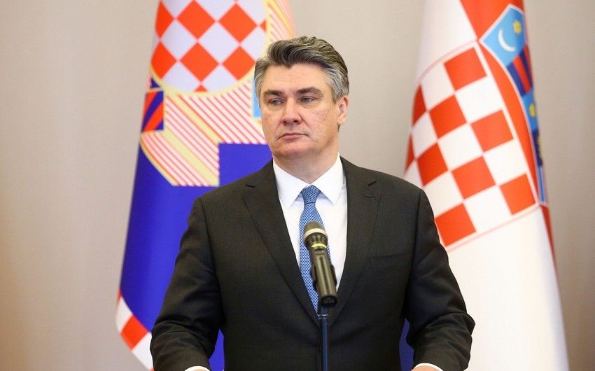 Xorvatiya Prezidenti Azərbaycan dövlət başçısını təbrik etdi