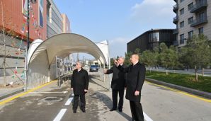 Prezident Bakı Ağ Şəhərdə görülən işlərlə tanış olub -     FOTOLAR - YENİLƏNDİ — foto 2