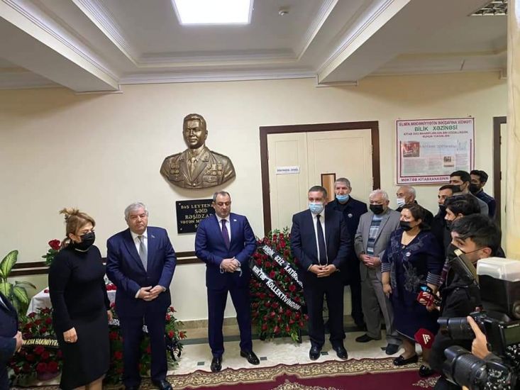 Şəhid Səid Rəşidzadənin barilyefinin açılışı oldu -   FOTOLAR