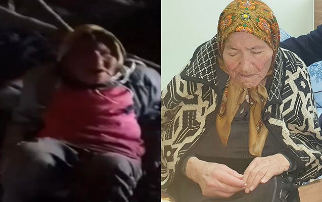 Ötən il zəncirlənən yaşlı qadının yeni     FOTOSU