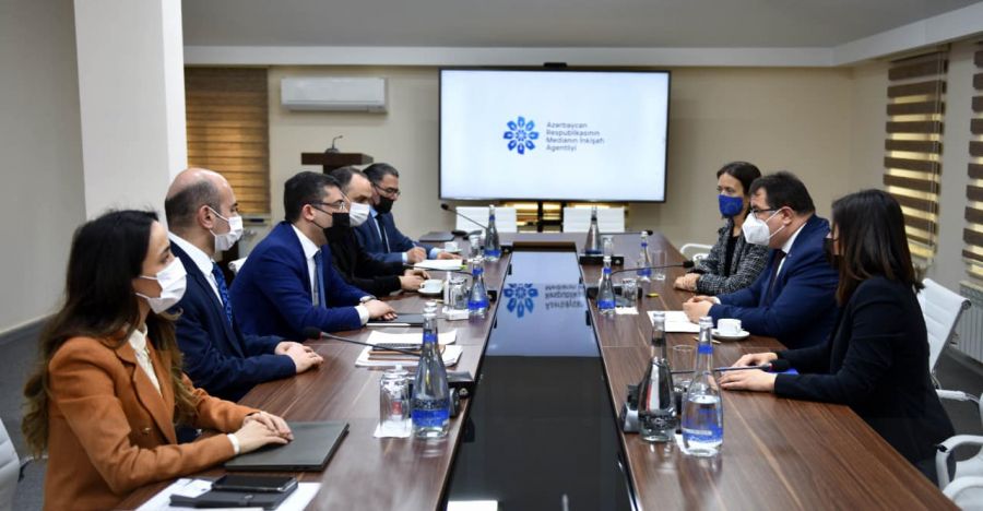 Avropa İttifaqının Azərbaycan nümayəndəliyinin rəhbəri Medianın İnkişafı Agentliyində olub -   FOTO