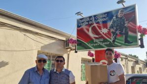 Adil Əliyev Qurban bayramı münasibətilə şəhid ailələri, qazilərə qurban payı verdi –       FOTO — foto 10