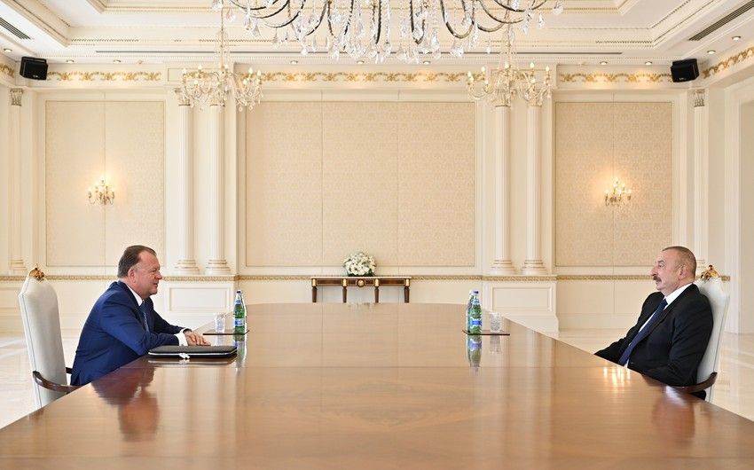 Prezident İlham Əliyev Beynəlxalq Cüdo Federasiyasının prezidentini qəbul etdi
