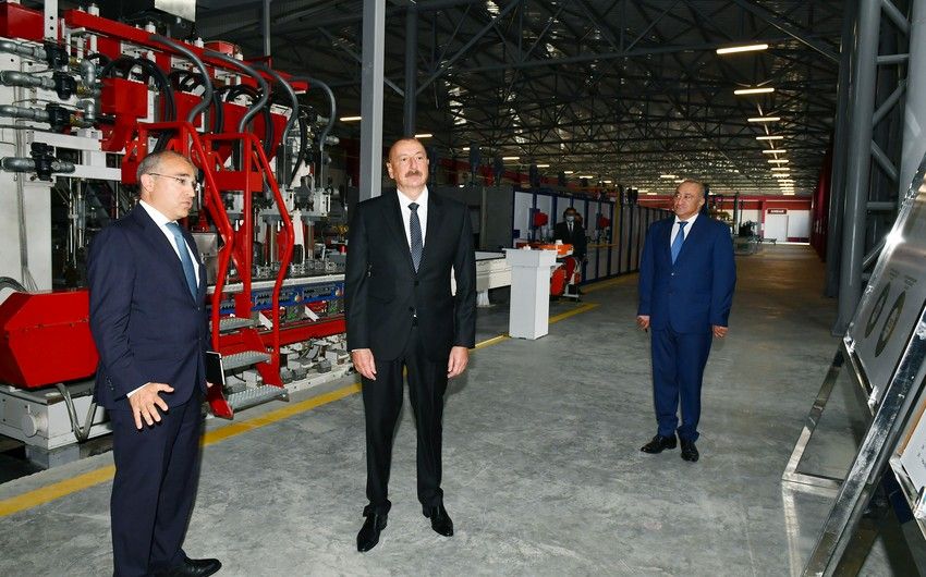 Dövlət başçısı Sumqayıt Kimya Sənaye Parkında açılış və təməlqoyma mərasimlərində iştirak edib -     YENİLƏNDİ