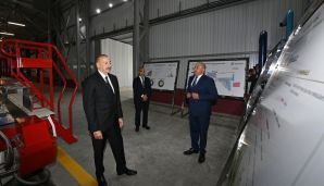 Dövlət başçısı Sumqayıt Kimya Sənaye Parkında açılış və təməlqoyma mərasimlərində iştirak edib -     YENİLƏNDİ — foto 1
