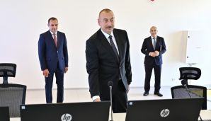 Dövlət başçısı Sumqayıt Kimya Sənaye Parkında açılış və təməlqoyma mərasimlərində iştirak edib -     YENİLƏNDİ — foto 15