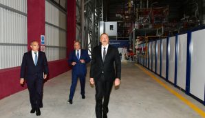 Dövlət başçısı Sumqayıt Kimya Sənaye Parkında açılış və təməlqoyma mərasimlərində iştirak edib -     YENİLƏNDİ — foto 3