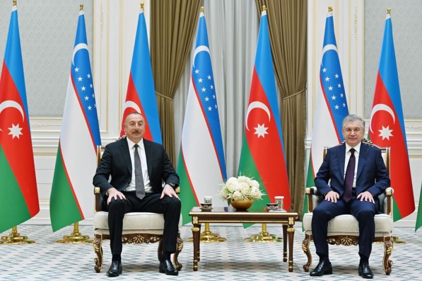 İlham Əliyevlə Şavkat Mirziyoyevin məhdud tərkibdə görüşü oldu -       FOTOLAR