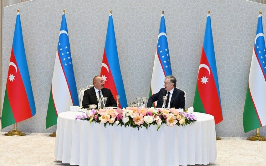 Azərbaycan Prezidenti İlham Əliyevin şərəfinə rəsmi ziyafət verilib
