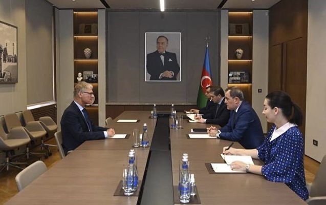 Ceyhun Bayramov fəaliyyəti başa çatan Almaniya səfiri ilə görüşdü