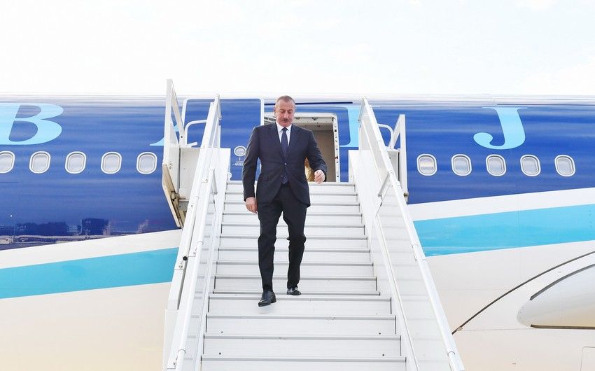 İlham Əliyev Türkmənistanda səfərdədir