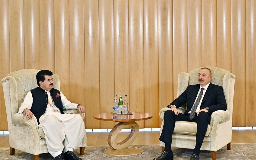 Azərbaycan Prezidenti Pakistan Senatının sədrini qəbul etdi -    YENİLƏNDİ