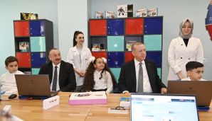Azərbaycan və Türkiyə prezidentləri “ASAN xidmət” və “Bilim Bakı” mərkəzinin açılışında iştirak ediblər -       YENİLƏNDİ — foto 1