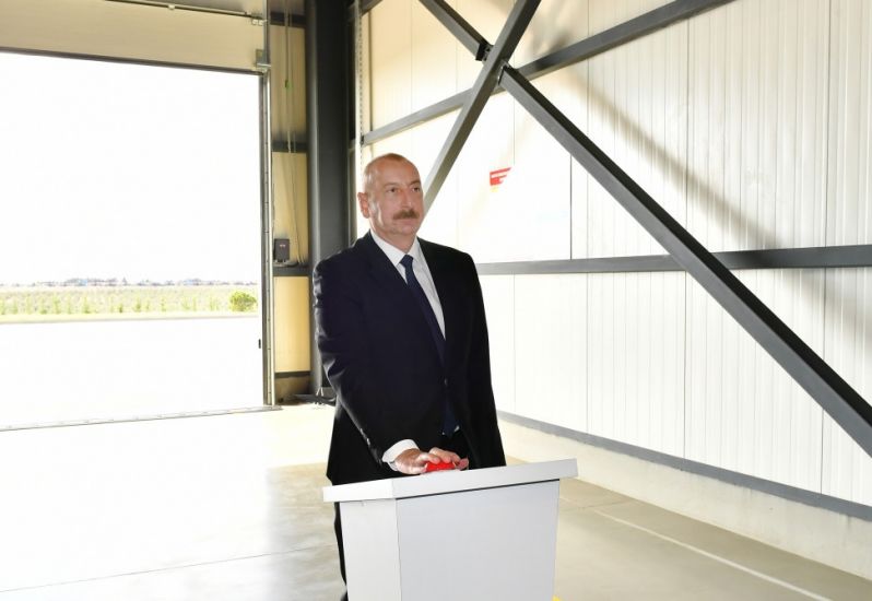 Prezident Zirədə zeytun yağı və zeytun məhsullarının emalı zavodunun açılışında iştirak edib -         YENİLƏNDİ