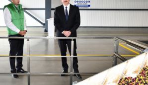 Prezident Zirədə zeytun yağı və zeytun məhsullarının emalı zavodunun açılışında iştirak edib -         YENİLƏNDİ — foto 22