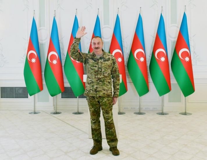 Prezidentin Şuşada hərbçilər qarşısında çıxışının       VİDEOSU