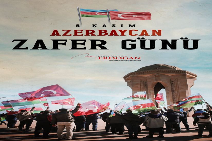 Ərdoğan Azərbaycan xalqını Zəfər Günü münasibətilə təbrik etdi
