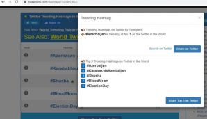 Azərbaycan həştəqi “Twitter”in dünya trendində 1-ci yerə yüksəlib -       FOTO — foto 2