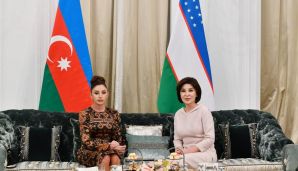 Mehriban Əliyeva Ziroatxon Mirziyoyeva ilə görüşdü -   FOTO — foto 1