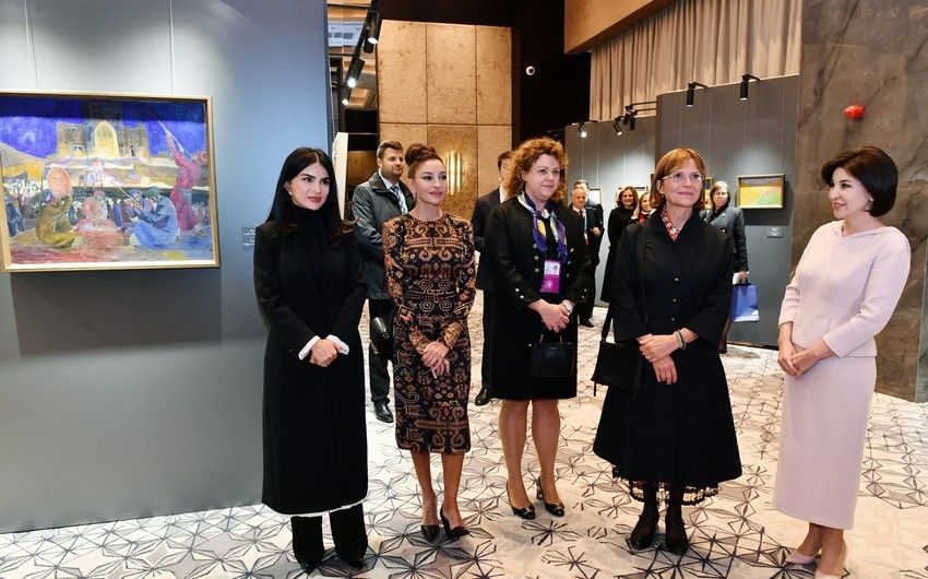 Birinci vitse-prezident Səmərqənddə “Özbəkistanın rəngləri” adlı sərgi ilə tanış oldu